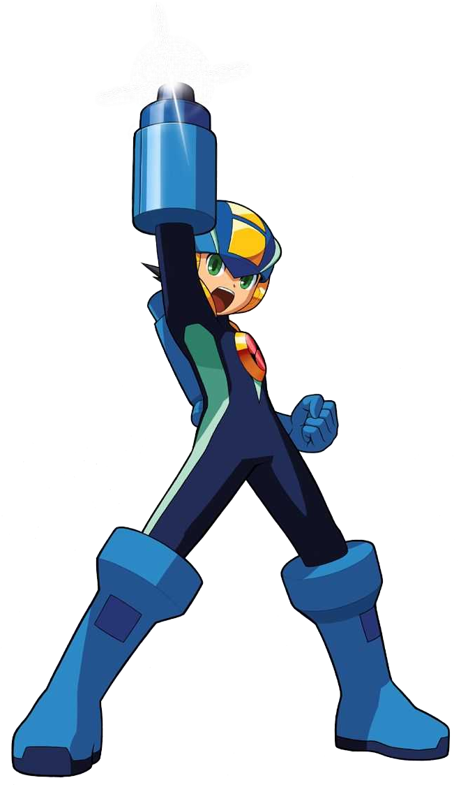 Buster Megaman Artwork - Rockman Exe Clipart (661x1124), Png Download