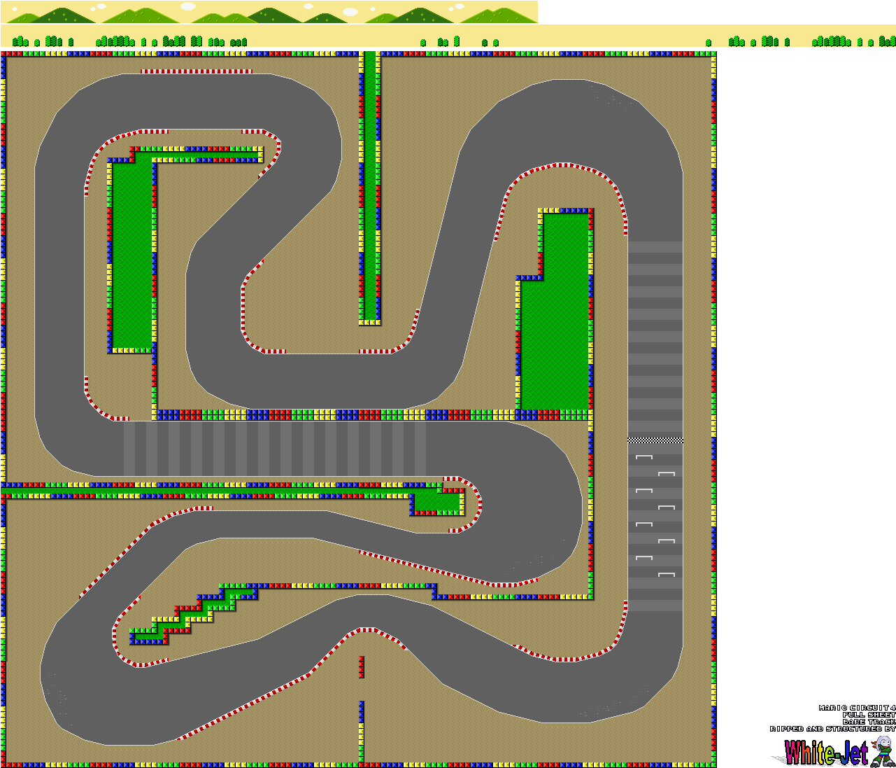 Mario Kart Super Circuit Sprites - Super Mario Kart Snes Sprites Clipart (1292x1108), Png Download