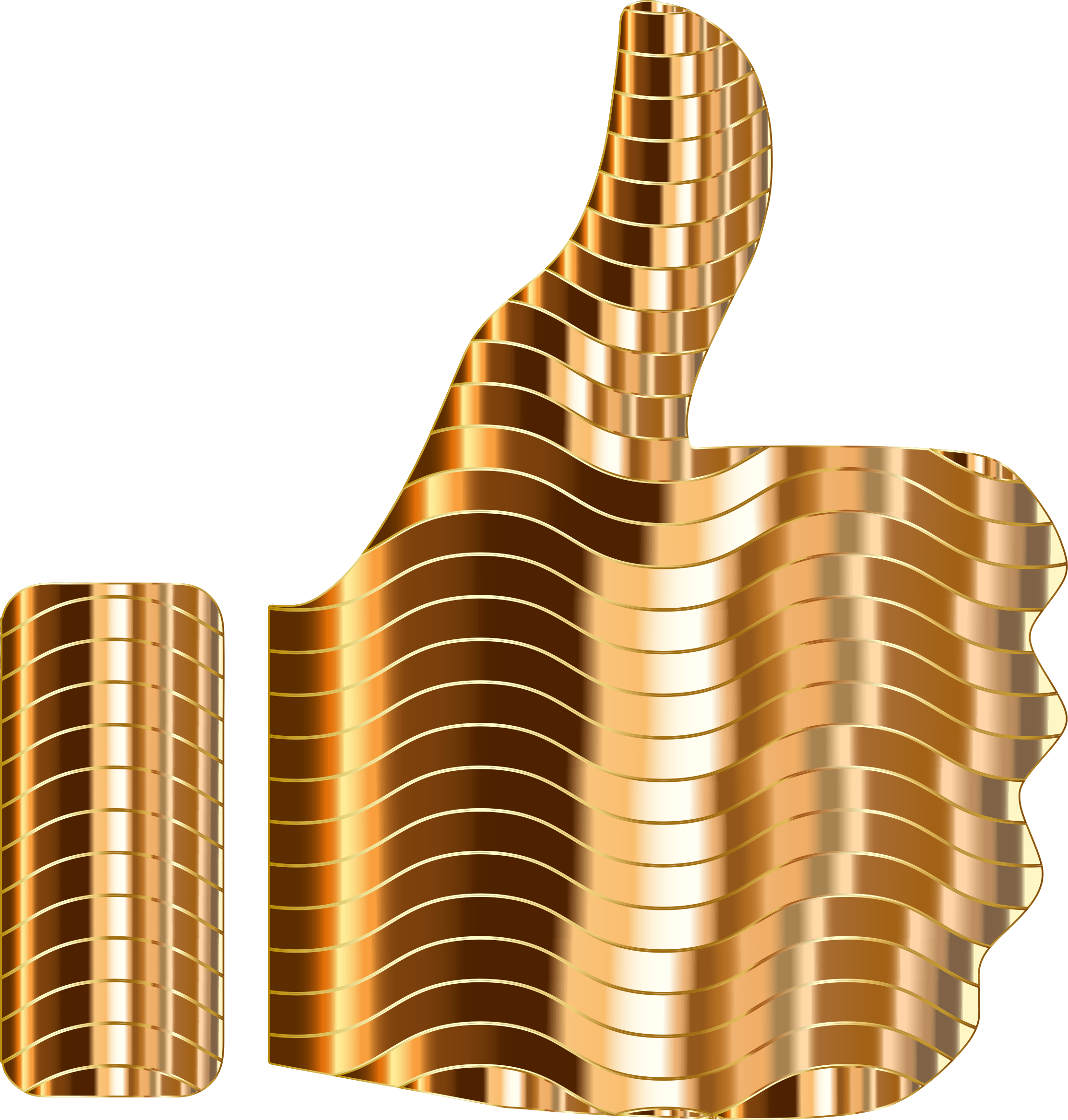 This Free Icons Png Design Of Prismatic Thumbs Up 10 - Brass Clipart (2226x2335), Png Download