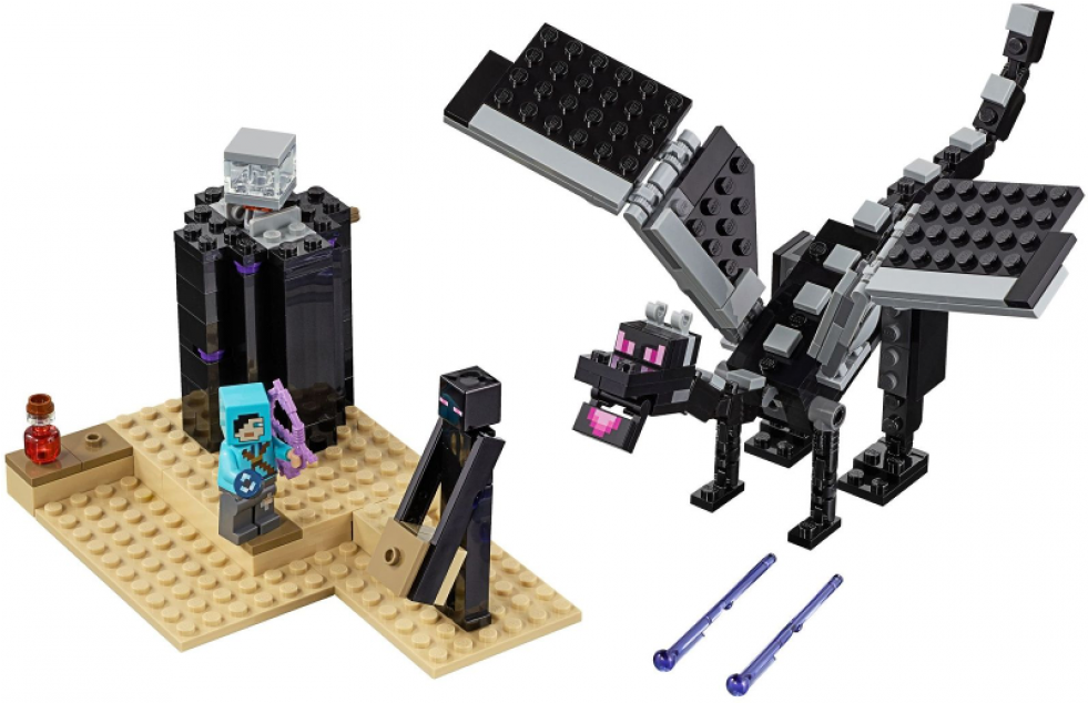 Lego Minecraft The End Battle Clipart (980x980), Png Download