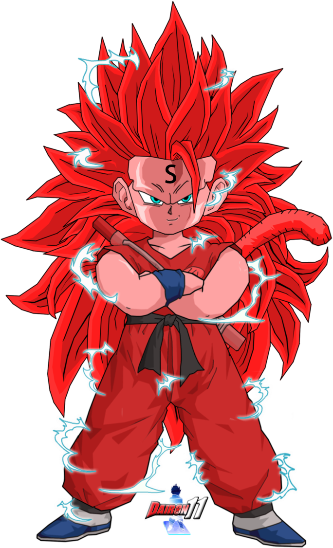 Dragon Ball Kid Goku Ssj , Png Download Clipart (684x1126), Png Download