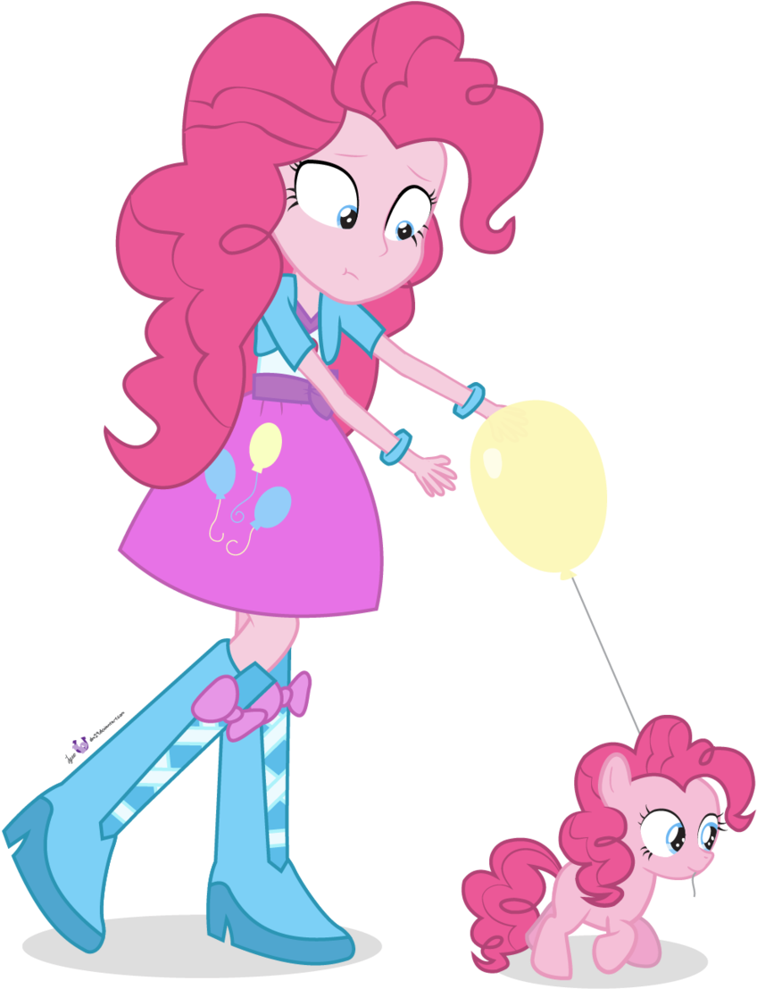 Pony And Eguestrian Girl Pinkie Pie Wallpaper Wpt7607915 - My Little Pony And Equestria Girls Pinkie Pie Balloon Clipart (900x1157), Png Download