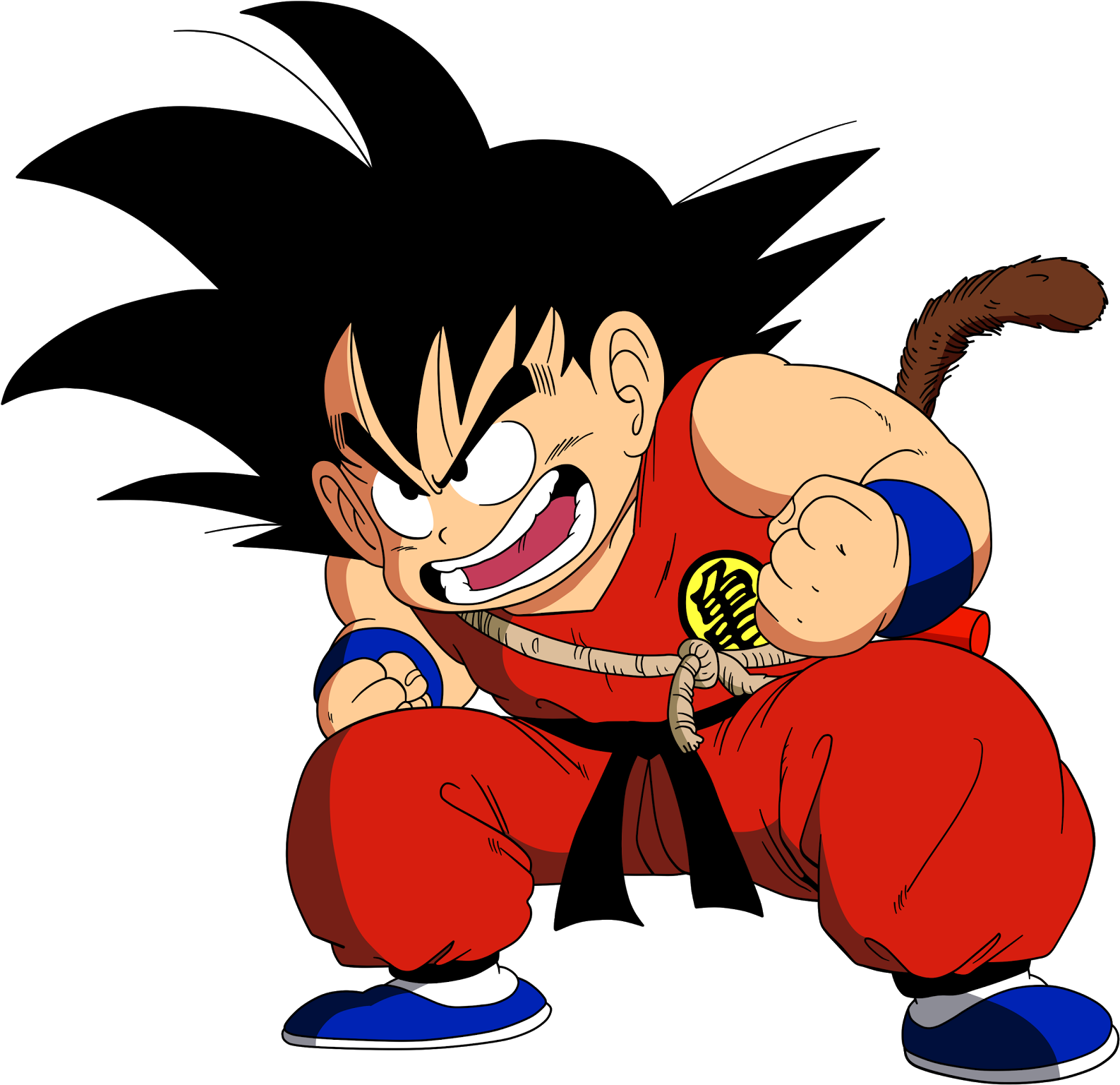 Imagenes De La Ropa De Goku - Dragon Ball Z Goku Vector Clipart (1600x1537), Png Download