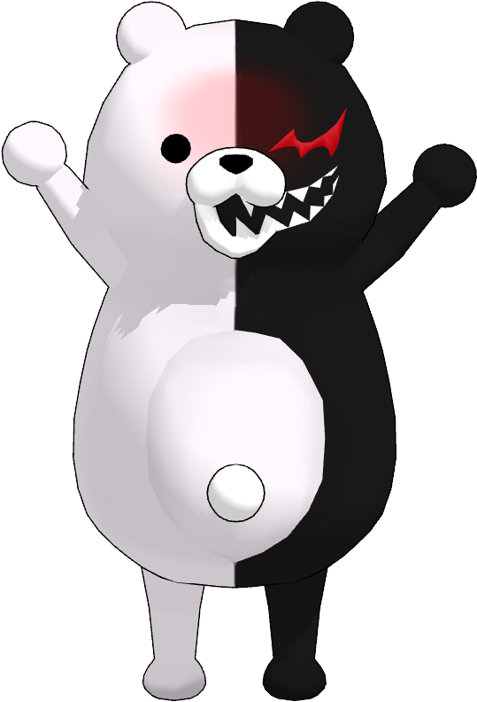 Bat Png Transparent - Mmd Danganronpa Monokuma Clipart (810x900), Png Download