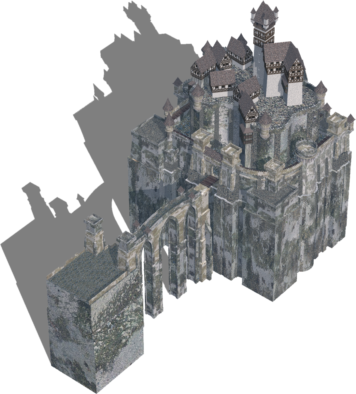 Large Castle 1 Blu - Castle Clipart (1216x1343), Png Download