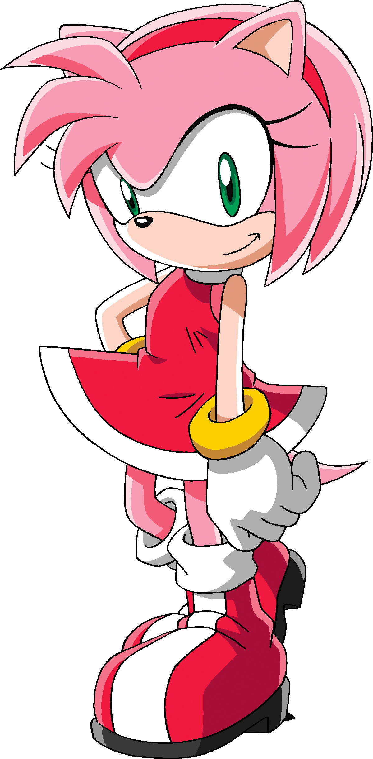 Sonic X Standard Pose - Sonic X Amy Png Clipart (1272x2492), Png Download