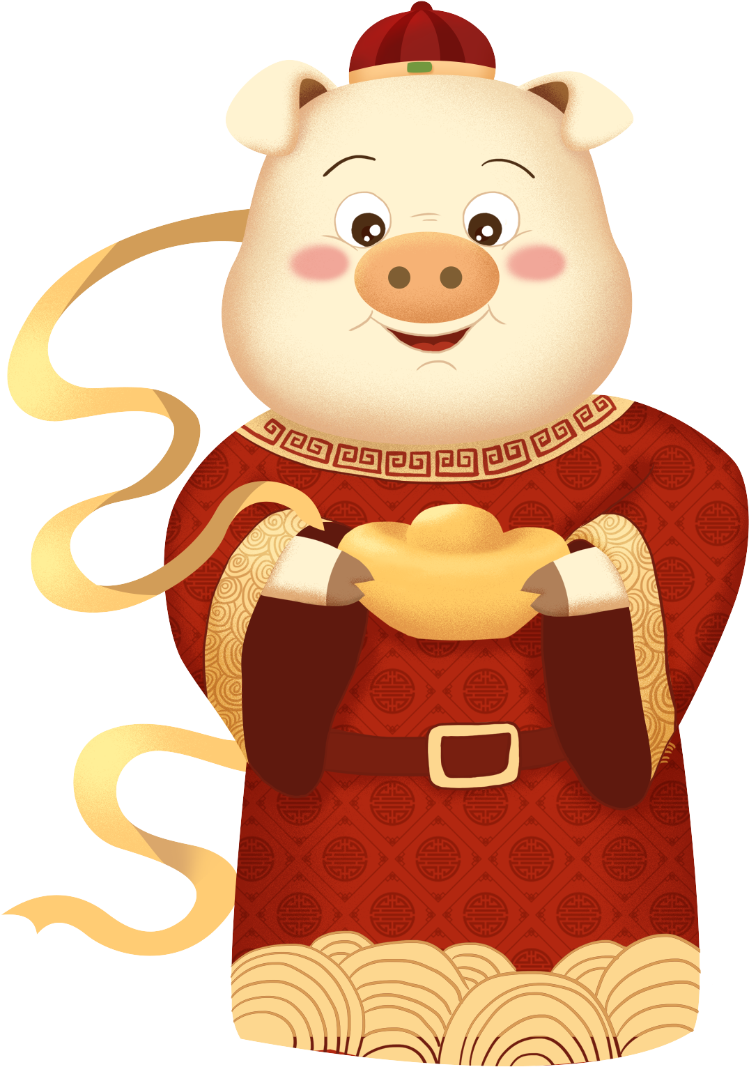 New Year Pig Kung Hei Fat Choi Of The Png And Psd - 豬 年 恭喜 發財 Clipart (2000x2000), Png Download