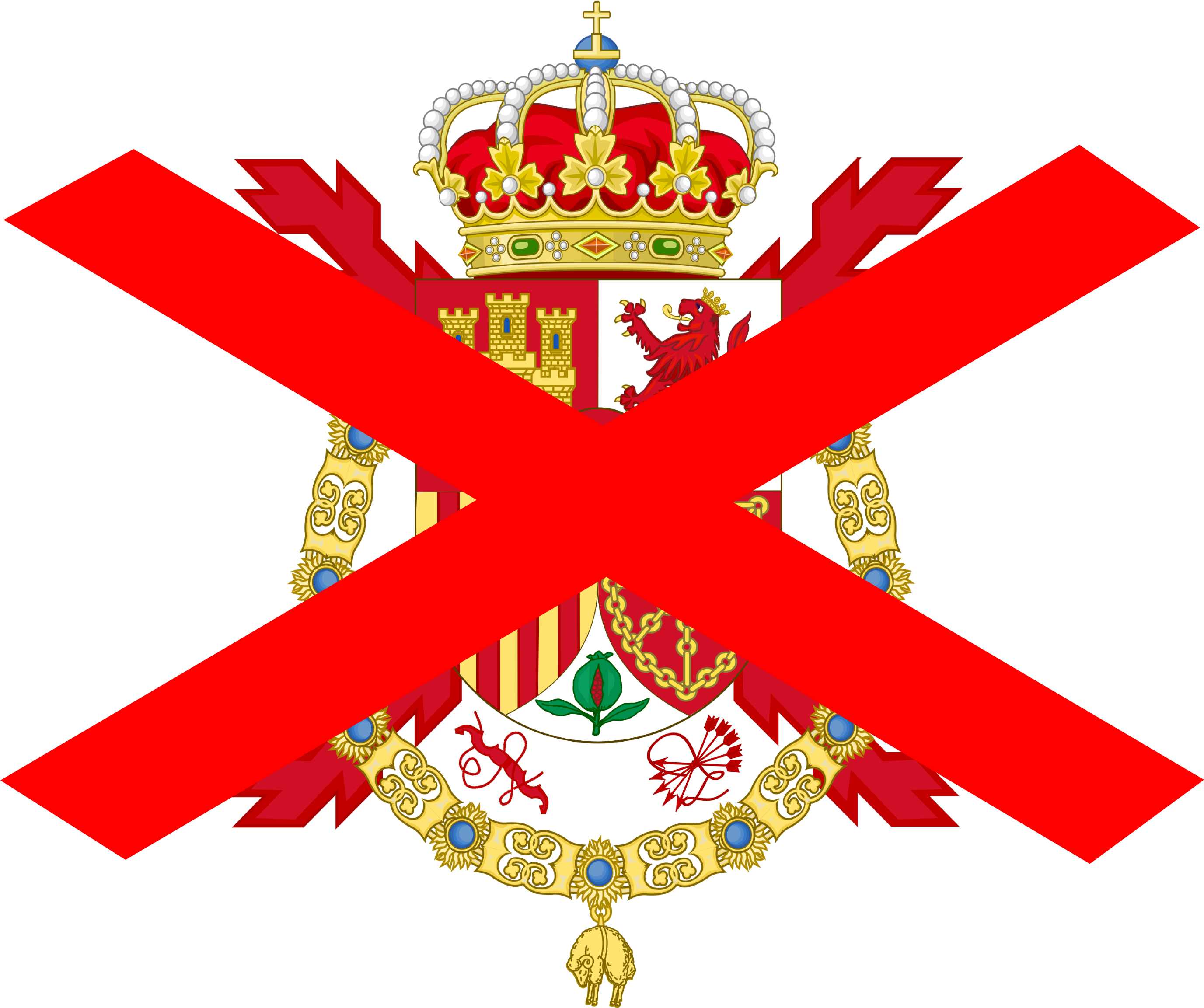 No Spanish Monarchy - Spanish Coat Of Arms Transparent Clipart (2752x2311), Png Download