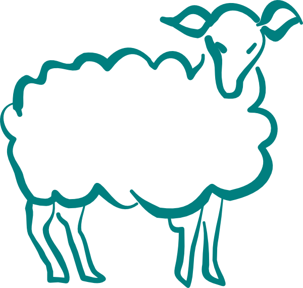 Lamb Blue Gray Png Clipart (600x570), Png Download