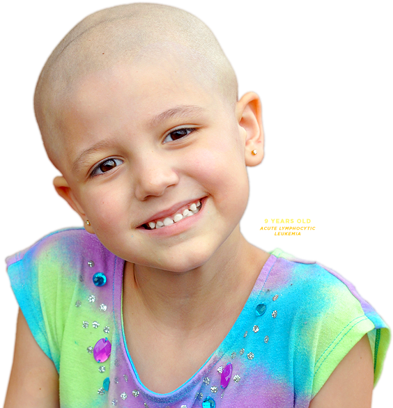 Picture Of Kayleigh 9 Years Old With Acute Lymphocytic - Child Cancer Png Clipart (570x590), Png Download