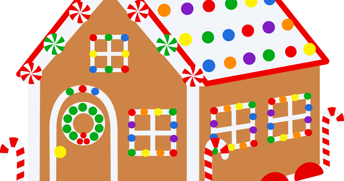 Free Christmas Clipart Gingerbread House - Christmas Gingerbread House Clipart - Png Download (1200x630), Png Download