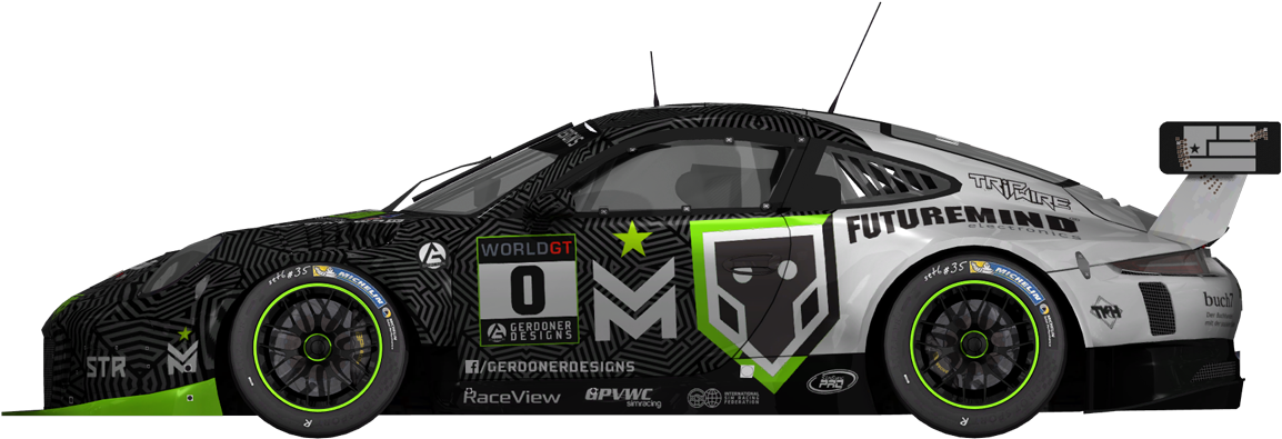 Stax Wgt17 Porsche - Ford Focus Rs Wrc Clipart (1600x400), Png Download