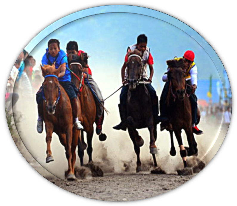 Lomba Merupakan Lokasi Yang Sering Digunakan Untuk - Stallion Clipart (804x703), Png Download