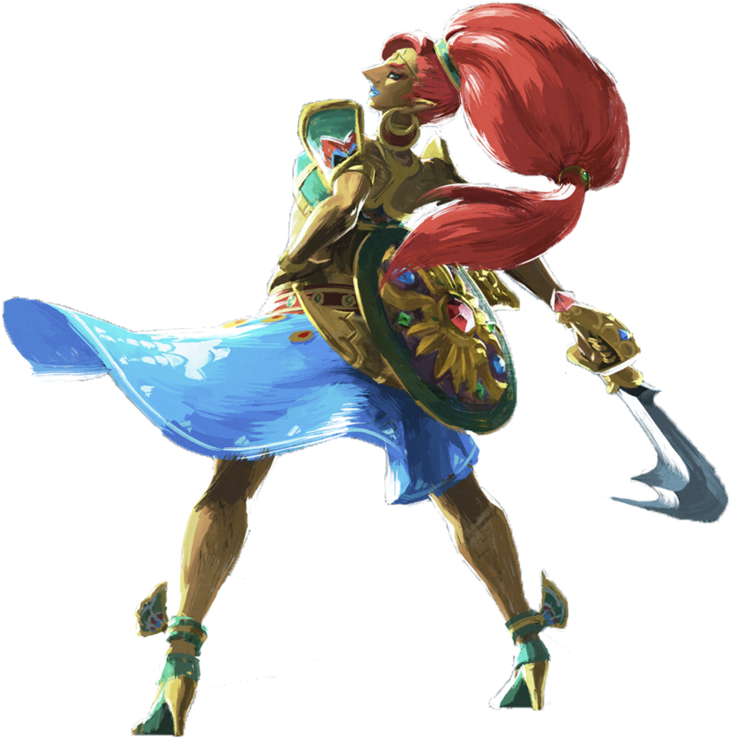 The Legend Of Zelda Who's Your Favorite Character In - Urbosa Breath Of The Wild Png Clipart (894x894), Png Download