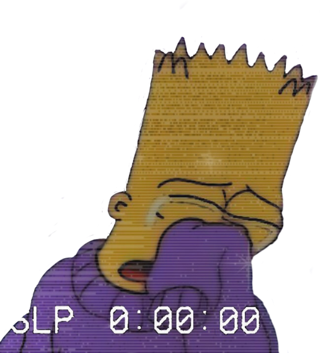 #bart #sadboy #sad Clipart (1024x1130), Png Download