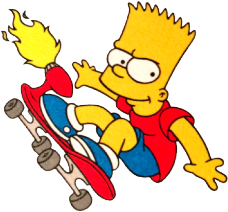 Bart Simpson Gif Png Clipart (640x480), Png Download