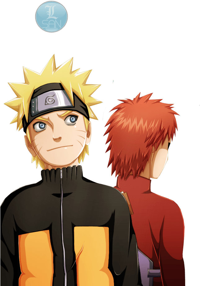Naruto And Gaara Png Clipart (683x1024), Png Download