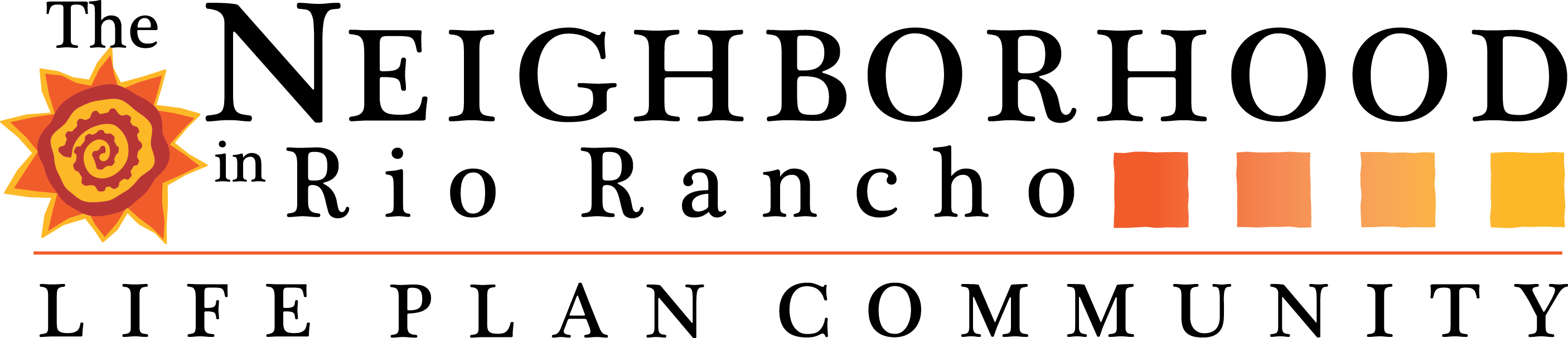 Neighborhood At Rio Rancho Logo Lifeplan 719726 - La Vida Llena Clipart (2812x607), Png Download