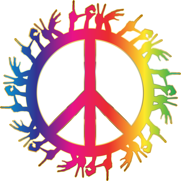 Peace Symbols Love Doves As Symbols - Peace And Love Transparent Background Clipart (750x750), Png Download