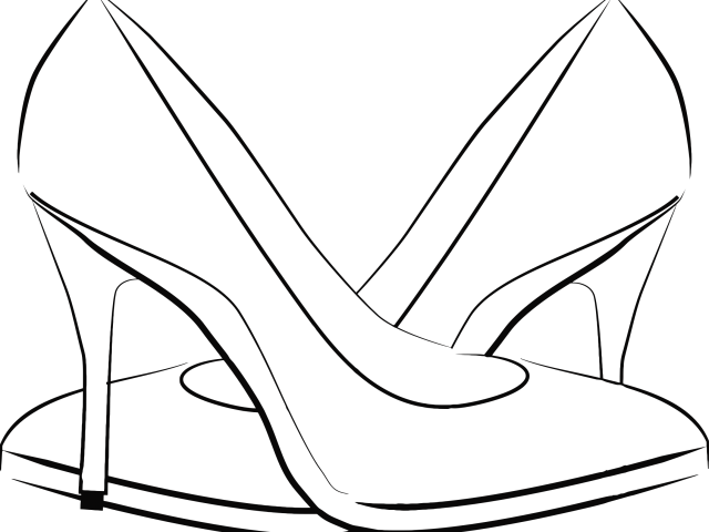 Women Shoes Clipart Chappal - Ladies Shoes Vector - Png Download (640x480), Png Download