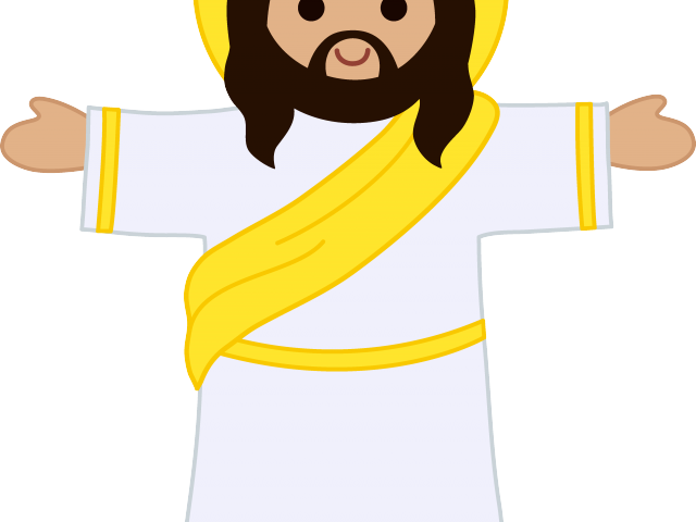 Jpg Black And White Download Christian Free On Dumielauxepices - Kids Jesus Clipart - Png Download (640x480), Png Download