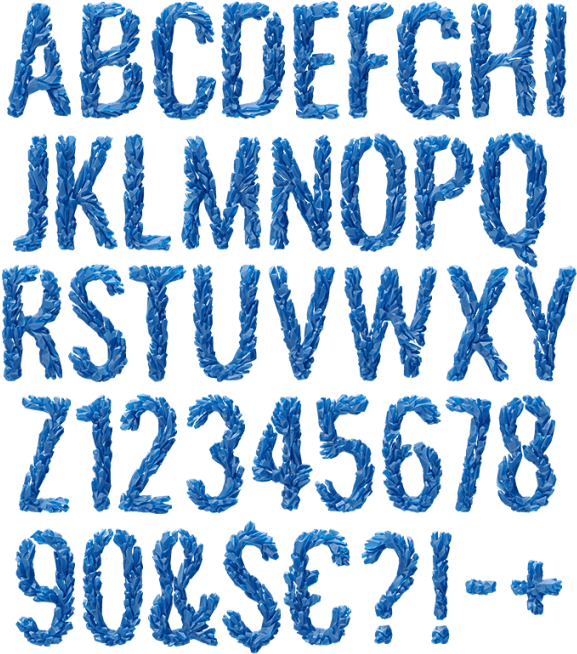 Frozen King Font Majectic Fantasy Typeface From Ice - Font Clipart (595x682), Png Download