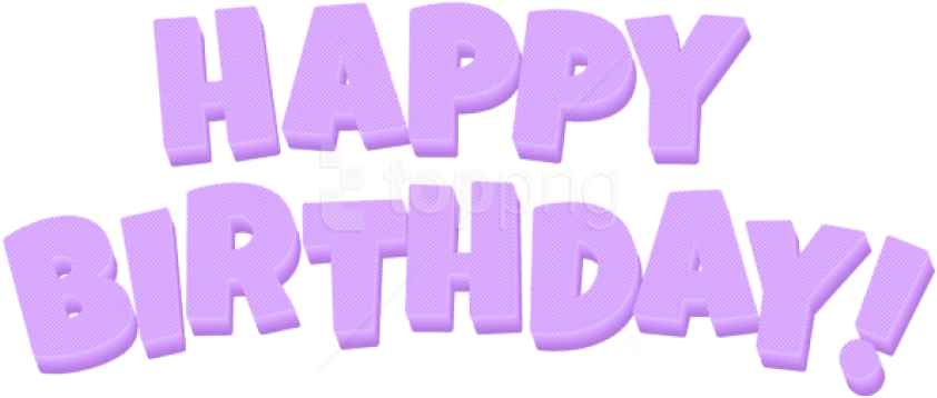 Download Happy Birthday Purple Text Png Images Background - Happy Birthday Pink Png Text Clipart (850x369), Png Download