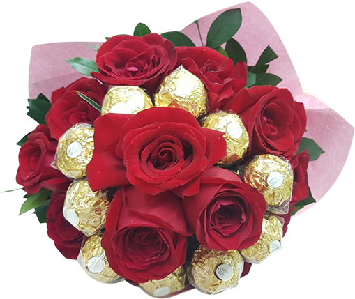 Chocolate Bouquets Engrave Your Flowers Nasah Petals - Garden Roses Clipart (600x800), Png Download