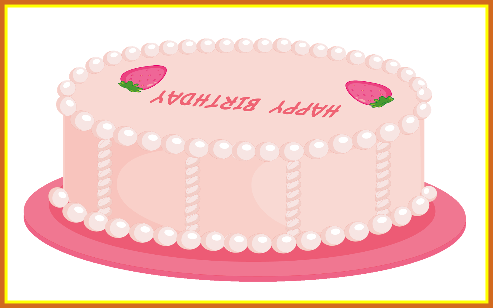 Amazing Happy Birthday Wishes Greetings Clipart Cake - Desenho De Bolo Aniversario - Png Download (1650x1033), Png Download