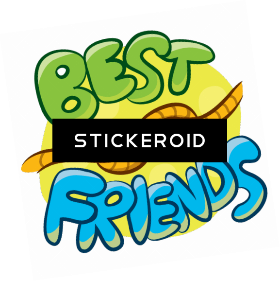 Best Friends Bbf Friend Friendship - Friendship Stickers Png Clipart (577x578), Png Download