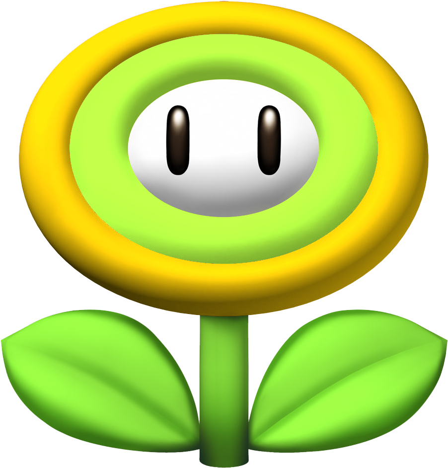 New Super Mario Bros Omega List Of - Super Mario Flower Clipart (1000x1000), Png Download