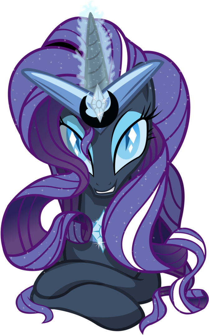 Nightmare Rarity Modification By Cartoontiger - Nightmare Rarity And Nightmare Applejack Clipart (741x1077), Png Download