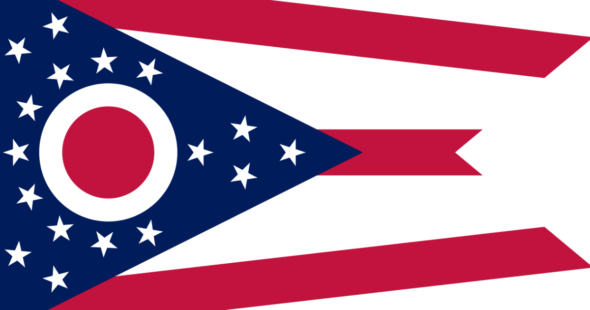 Pence And Dewine Bring Toxic Anti-lgbtq Attacks To - Official Ohio State Flag Clipart (1200x630), Png Download