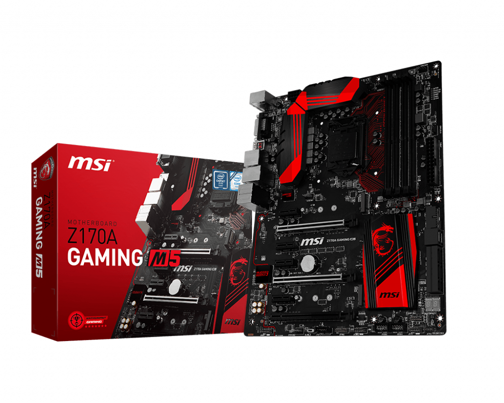 Intel Z170 Motherboards Z170a Gaming M5 - Msi Z170a Gaming M5 Clipart (1024x820), Png Download