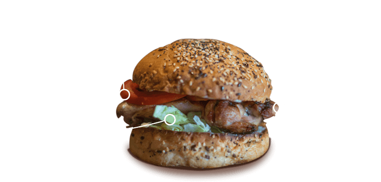 Hen House Burger - Patty Clipart (800x386), Png Download