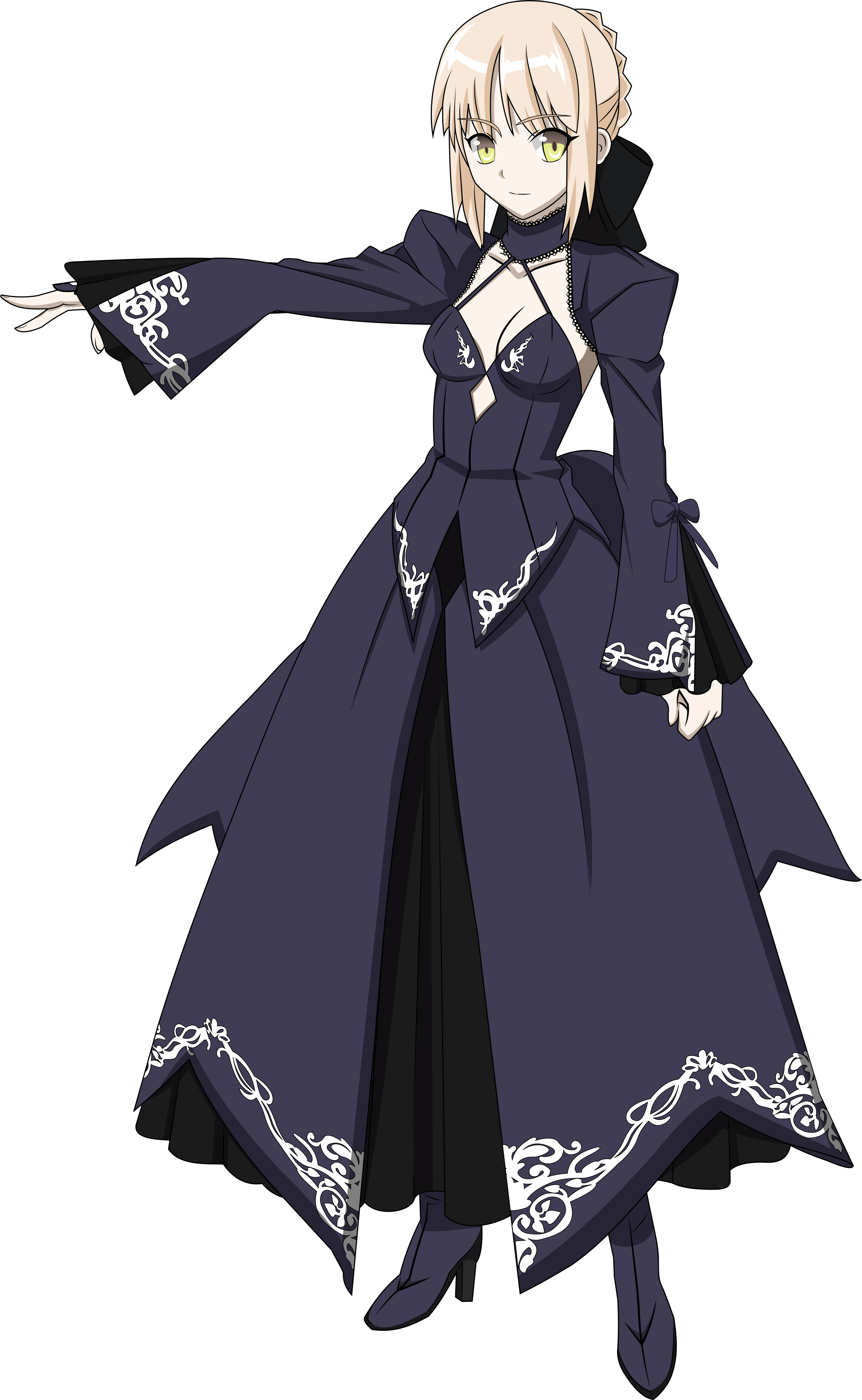 Download Png - Fate Saber Alter Dress Clipart (2839x4611), Png Download