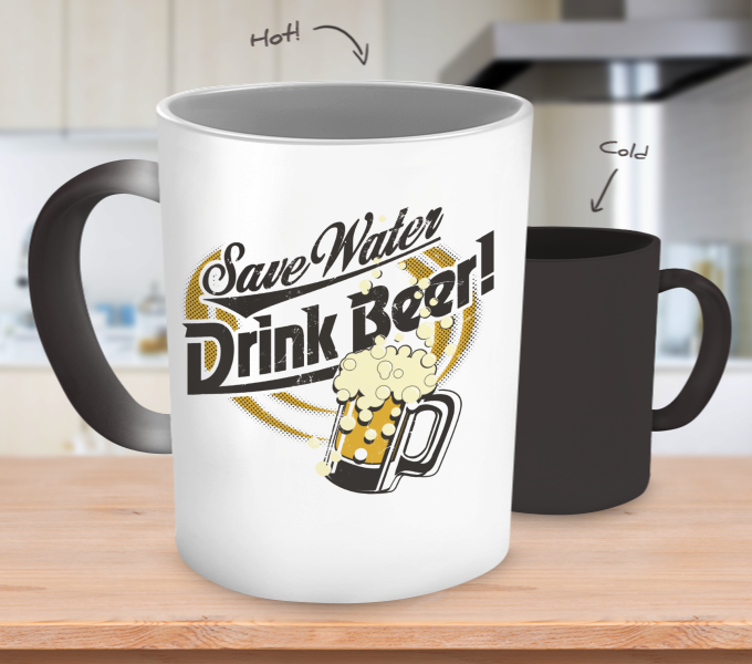 Save Water Drink Beer Mug Clipart (680x600), Png Download