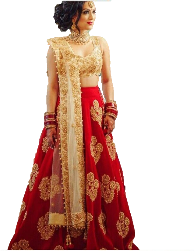 Transparent Blouse Lehenga - Lehenga Choli Clipart (714x825), Png Download