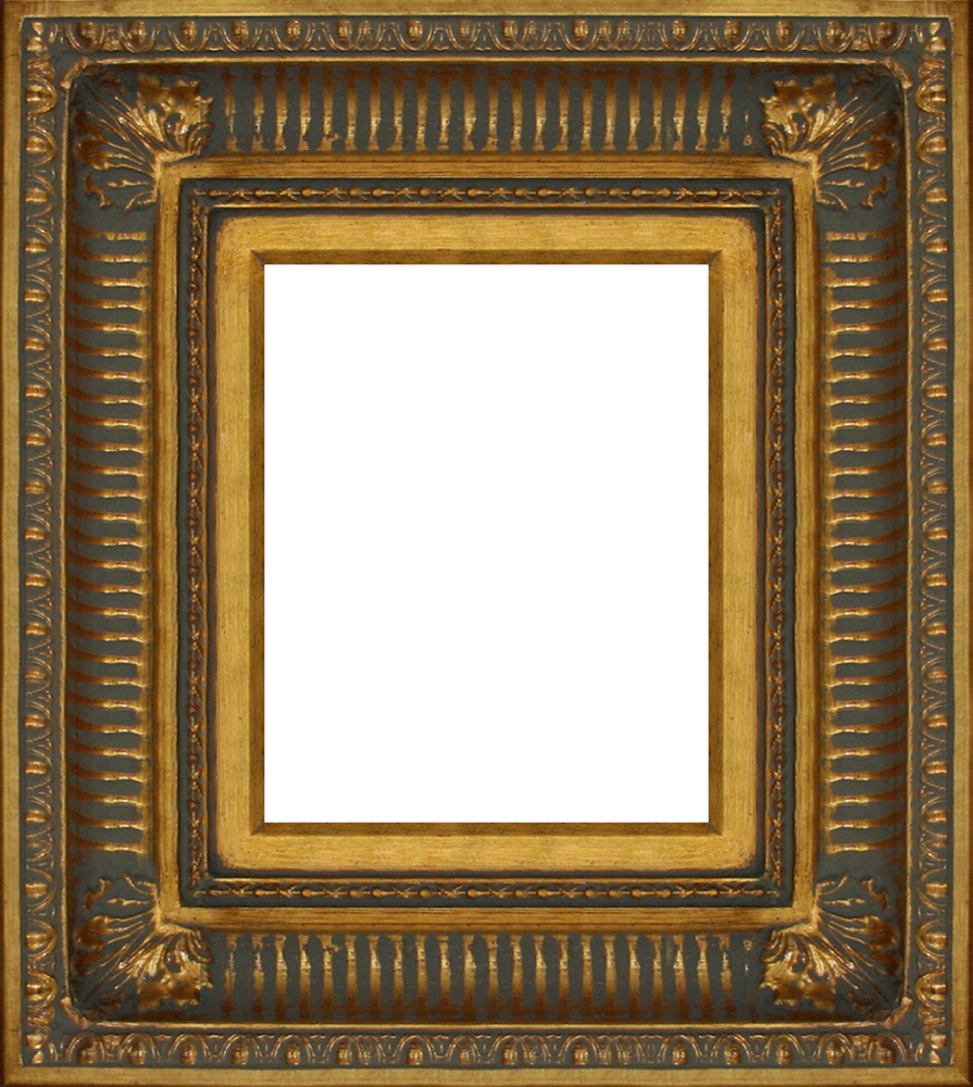 Regal Gold Frame - Picture Frame Clipart (895x1000), Png Download