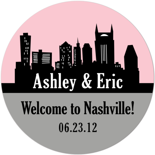 Nashville Skyline Silhouette Png Clipart (600x600), Png Download