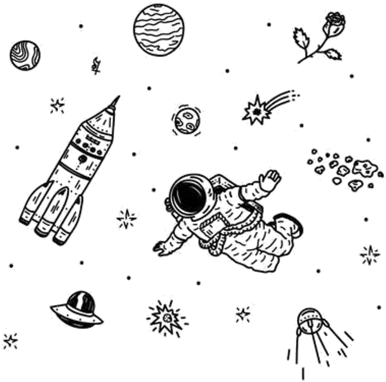 download aesthetic space tumblr sticker moon stars