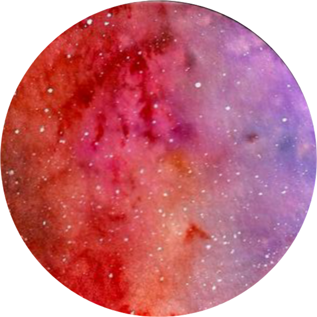 #red #orange #purple #watercolor #stars #circle - Nebula Clipart (1024x1024), Png Download