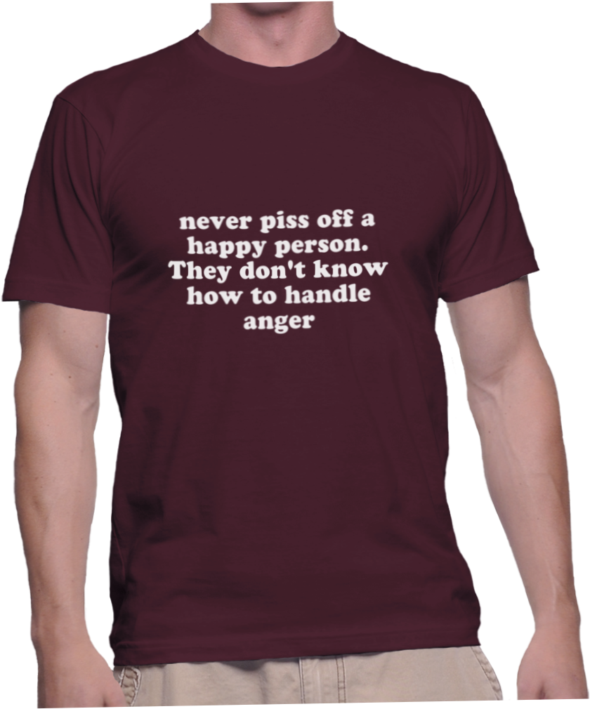 Never Piss Off A Happy Person - Giuda T Shirt Clipart (1038x1018), Png Download
