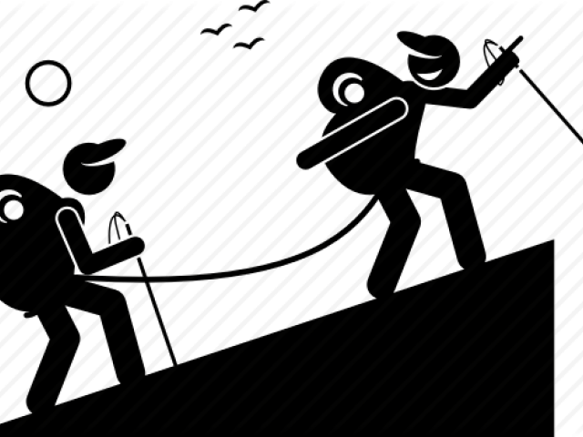 Clip Black And White Download Night Hike Free On Dumielauxepices - Illustration - Png Download (640x480), Png Download