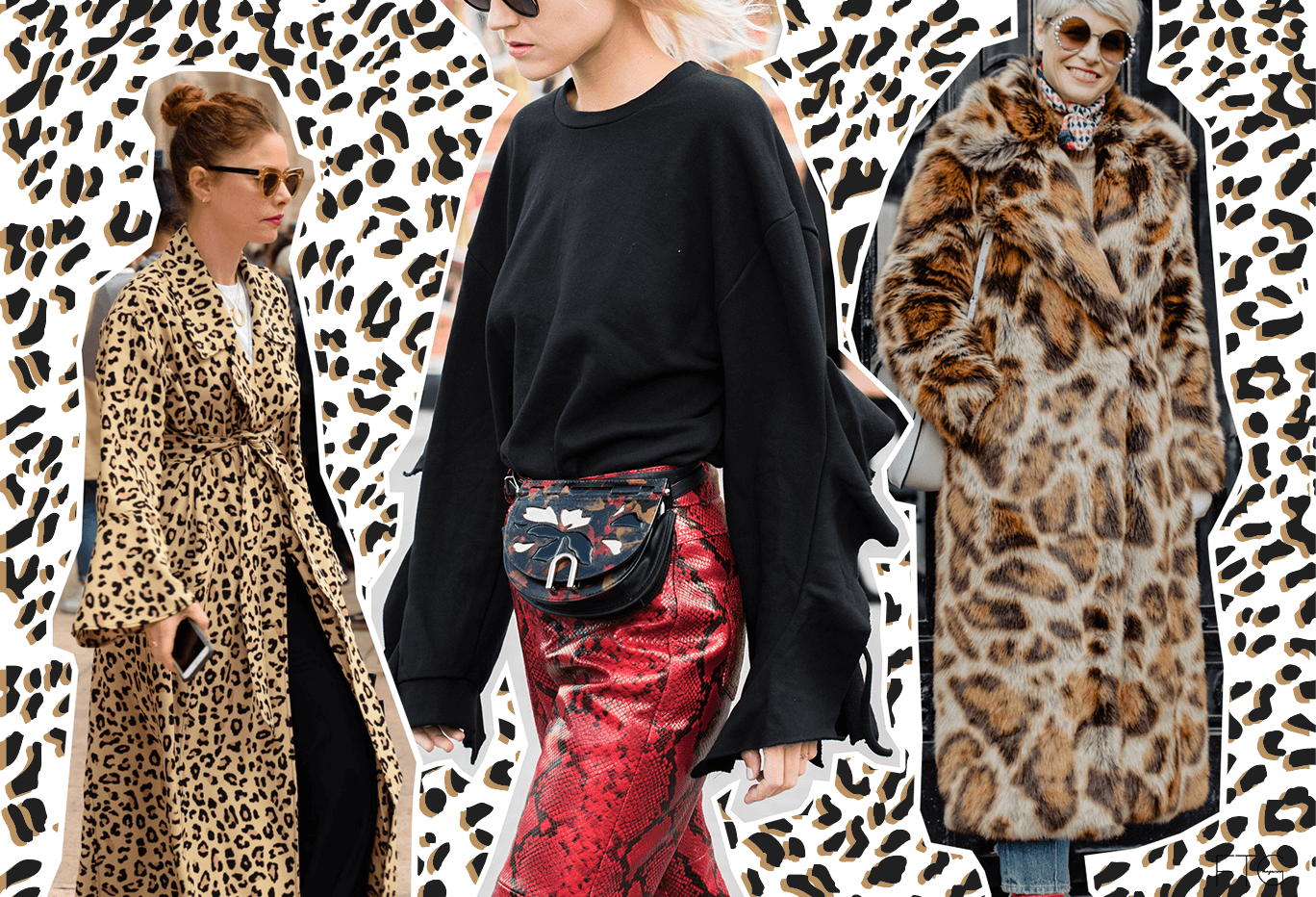 Street Style - Animal Pattern Clipart (1368x932), Png Download