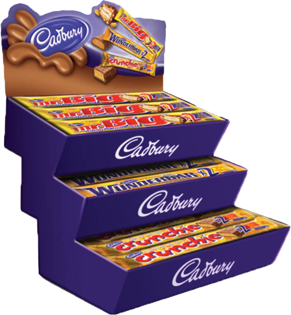 Cadbury King Size Variety Counter Ppk 96ct[1] Clipart (595x645), Png Download