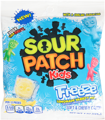Sour Patch Kids Freeze 4oz - Snack Clipart (600x600), Png Download