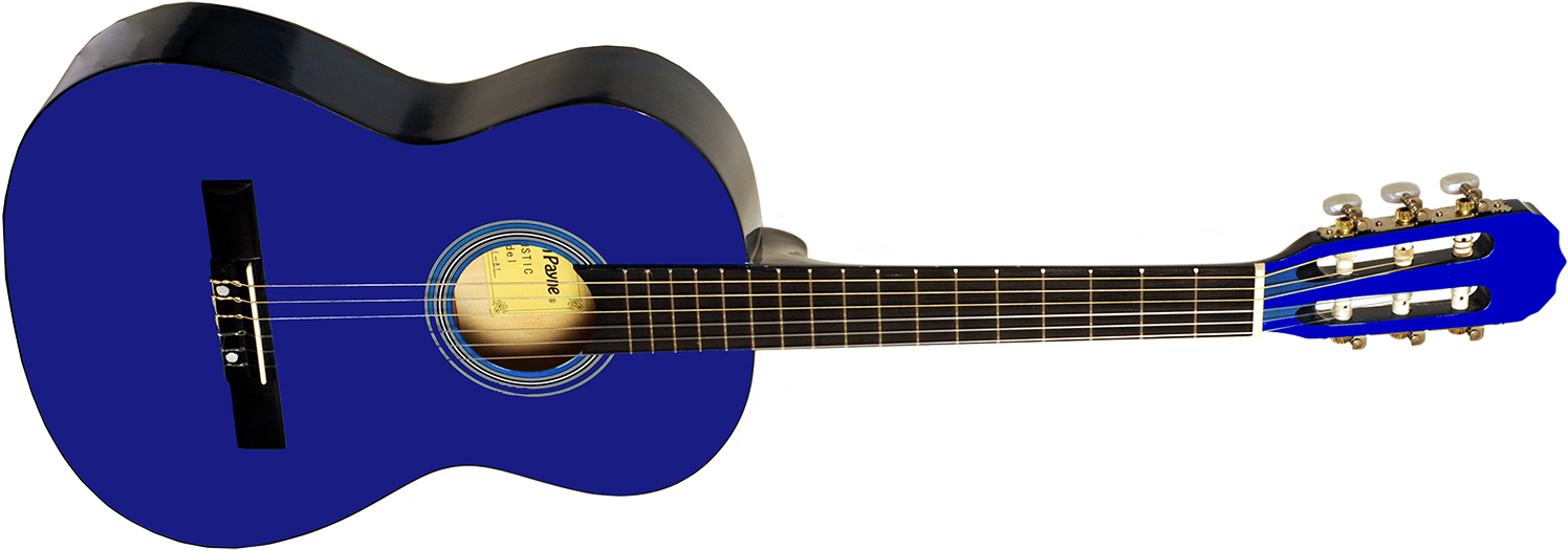 Electric Guitar Blue Png Image - Guitar Png Hd Blue Color Clipart (1500x535), Png Download