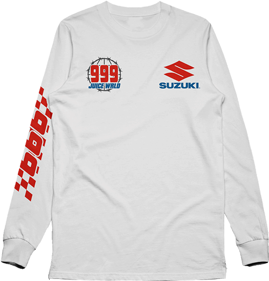 White Barbed Wire L/s Tee - Long-sleeved T-shirt Clipart (800x800), Png Download