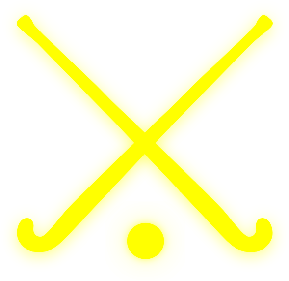 Cartoon Field Hockey Stick And Ball Clipart (594x596), Png Download